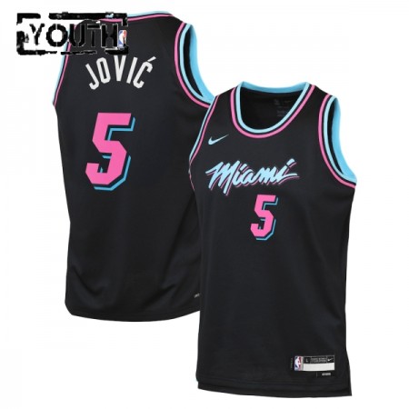 Camiseta Niños Miami Heat Nikola Jovic 2025-26 Nike City Edition Negro Swingman Camiseta Niños Miami Heat Nikola Jovic 2025-26 Nike City Edition Negro Swingman